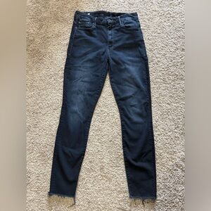 MOTHER Women's Dark Blue Skinny Jeans